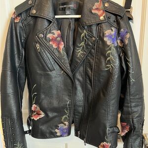 Colleen Lopez Black Embroidered Women's Jacket